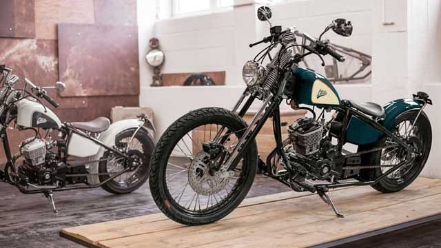 Liberta Motorcycles: Für die leichten Chopper-Modelle gibt es unzählige Farbkombinationen.