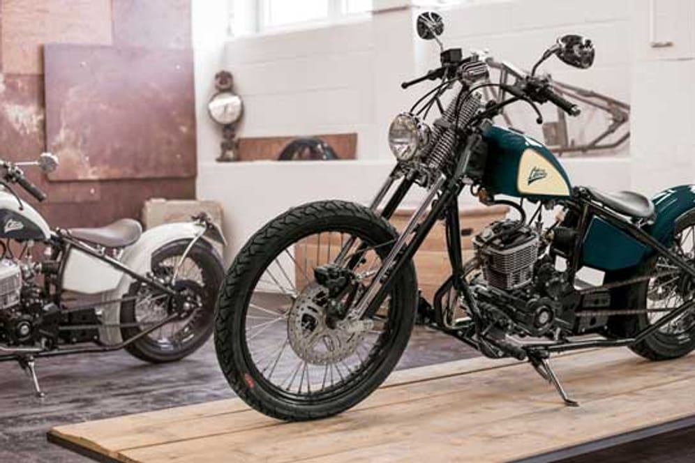 Liberta Motorcycles: Für die leichten Chopper-Modelle gibt es unzählige Farbkombinationen.