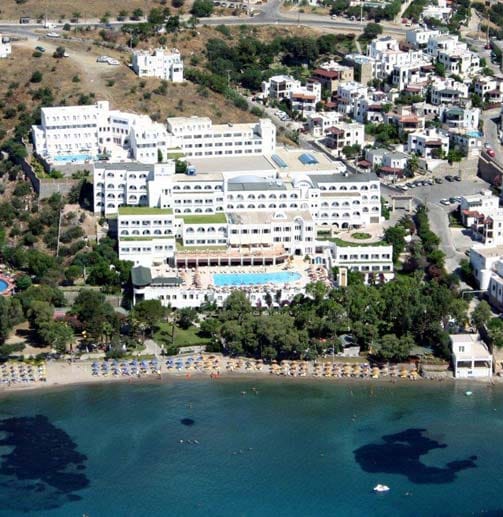 Das "Akza Hotel" befindet sich auf der Halbinsel Bodrum, ein Ort im südwestlichen Zipfel der türkischen Ägäis.