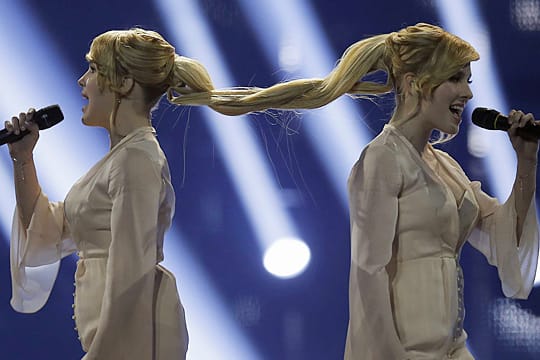 ESC 2014: Für Russland gehen die Tolmachevsky-Zwillinge ins Rennen. Ihr Erfolg wurde mit Buhrufen kommentiert.