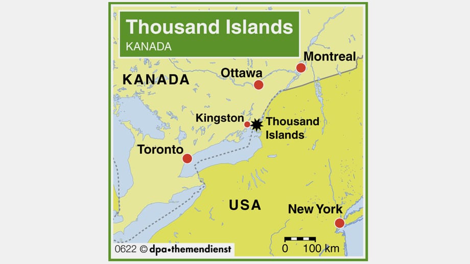 Die Region Thousand Islands liegt östlich von Toronto.