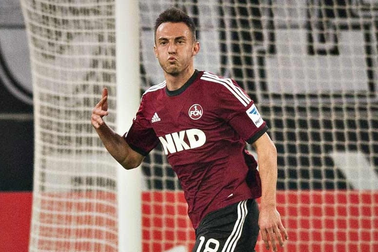 Josip Drimic beim Spiel für den alten Verein 1. FC Nürnberg.