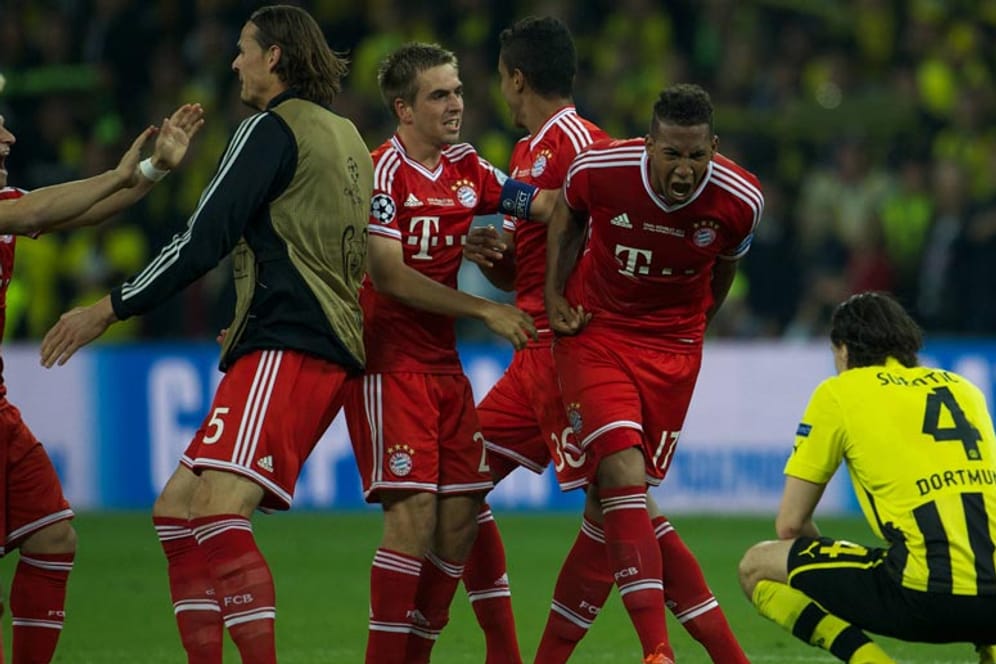 Nach dem Champions-League-Finale brüllt Jerome Boateng Neven Subotic an: Das bedeutendste Duell mit dem BVB hat der FC Bayern für sich entschieden.