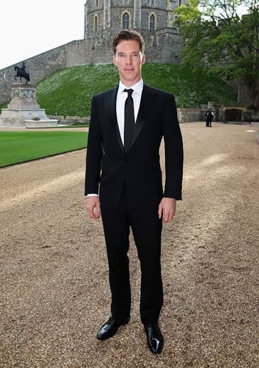 Schick in Schwarz: "Sherlock Holmes"-Darsteller Benedict Cumberbatch wählte für den festlichen Anlass einen klassischen Anzug mit Krawatte.
