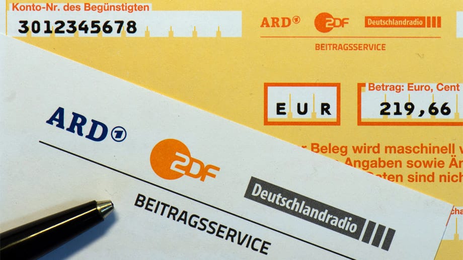 Überweisungsschein für den Rundfunkbeitrag