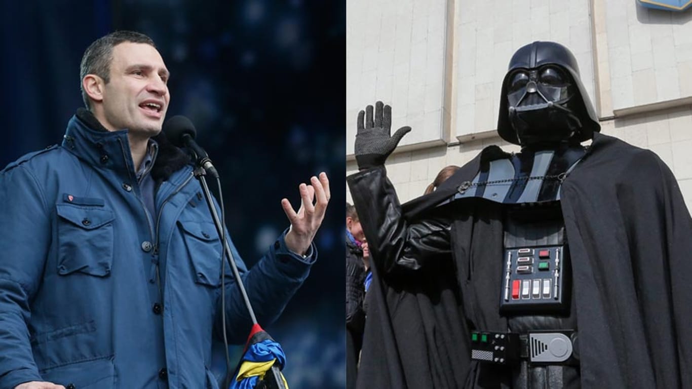 Während Vitali Klitschko Korruption und Vetternwirtschaft bekämpfen will, will "Darth Vader" von ihr profitieren