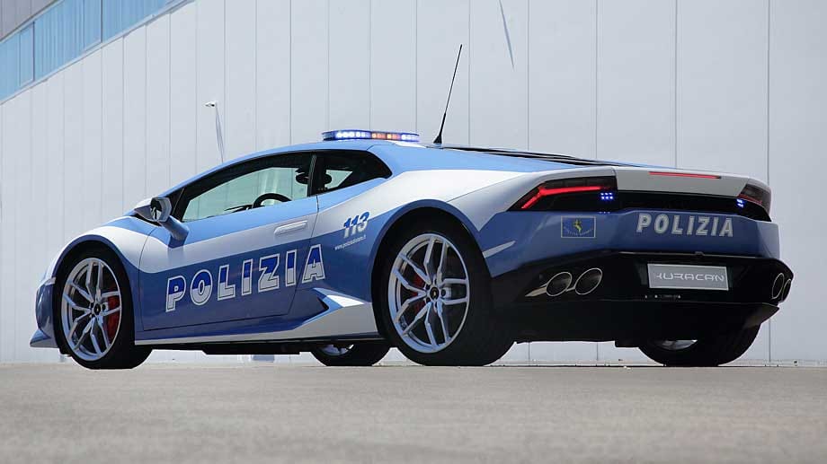 Neuer Lamborghini Huracán wird Polizeiauto in Italien