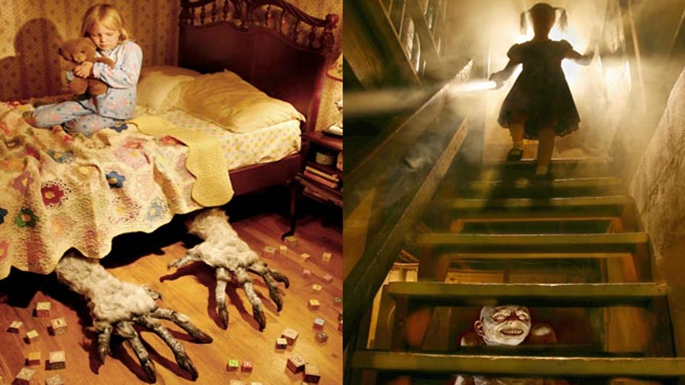 Monster lauern unter dem Bett und unter der Kellertreppe - Fotos aus der Serie "Children's Nightmares" von Joshua Hoffine
