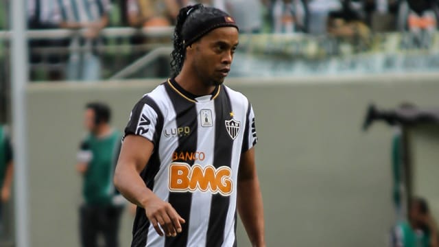 Ronaldinho im Trikot des brasilianischen Erstligisten Atletico Mineiro, dem amtierenden Libertadores-Cup-Sieger.