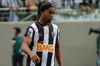 Ronaldinho im Trikot des brasilianischen Erstligisten Atletico Mineiro, dem amtierenden Libertadores-Cup-Sieger.