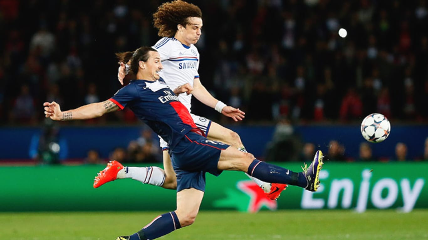Künftig im gleichen Trikot: Zlatan Ibrahimovic und David Luiz.