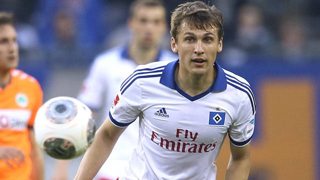 Robert Tesche beim Relegationsspiel des HSV gegen Greuther Fürth.