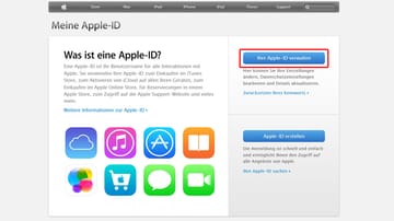 Um die "Zweistufige Bestätigung" zu aktivieren, müssen Sie sich auf der Apple-ID-Verwaltungsseite einloggen.