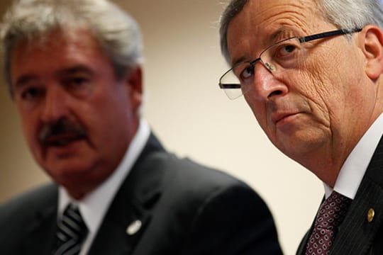 Wut in Luxemburg: Asselborn (links) und Juncker