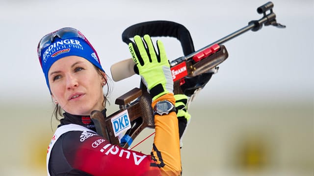 Kathrin Lang bei einem ihrer letzten Wettkämpfte im vergangenen Winter.