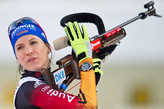 Kathrin Lang bei einem ihrer letzten Wettkämpfte im vergangenen Winter.