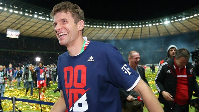 Er hat seinen Traumberuf: Fußballprofi Thomas Müller.