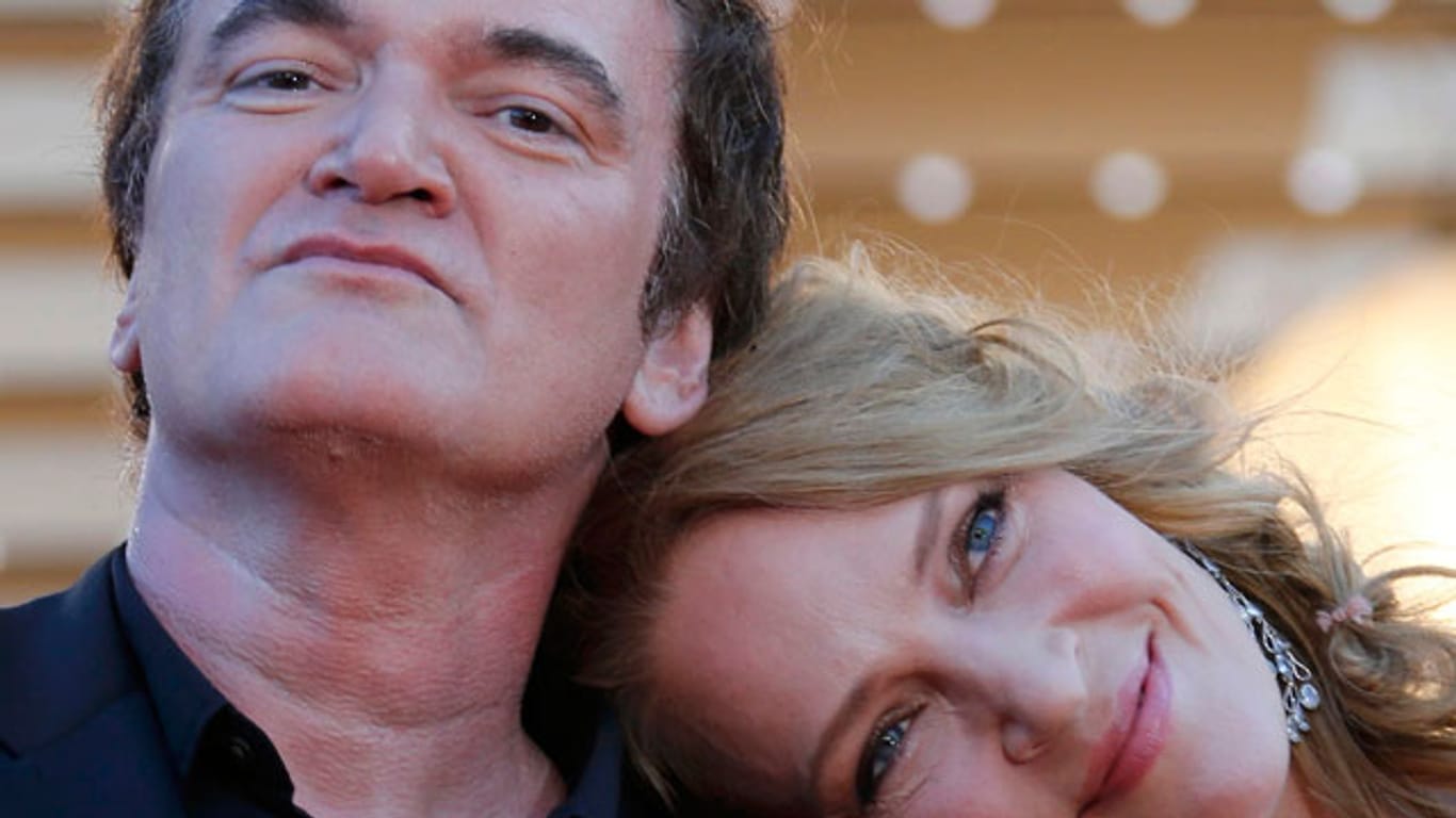 Uma Thurman und Quentin Tarantino zeigten sich bereits in Cannes sehr vertraut.