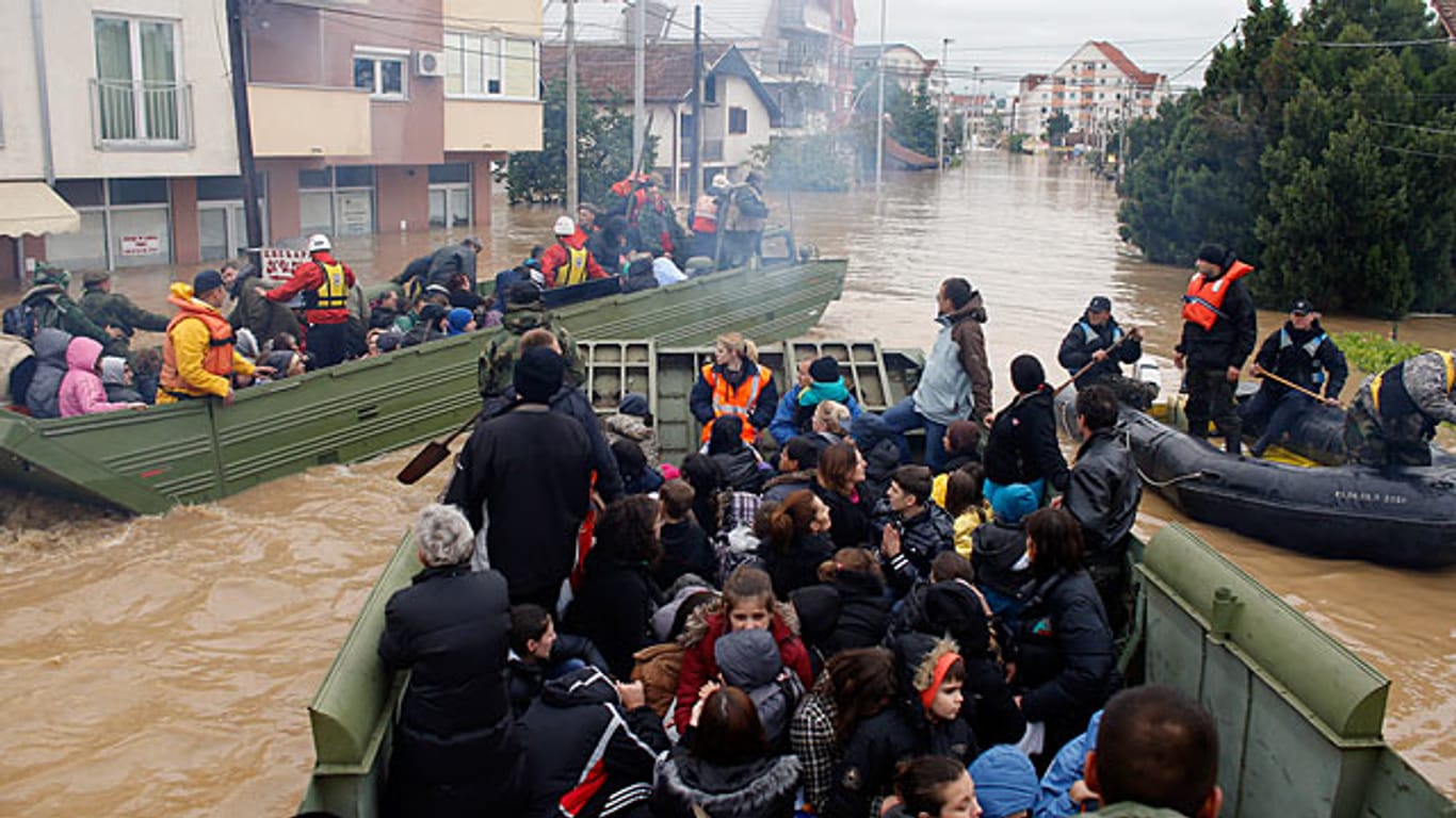 Das Hochwasser gilt als das schwerste seit Beginn der Aufzeichnungen im Balkan.
