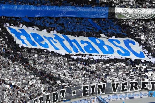Herthas Fans haben sich in der letzten Saison weitestgehend ruhig verhalten.