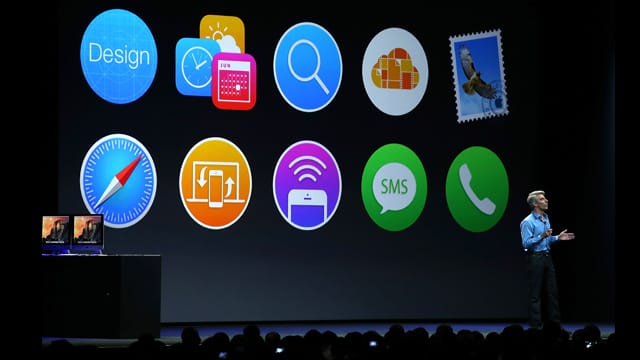 Apple hat die Icons in Mac OS X Yosemite überarbeitet.