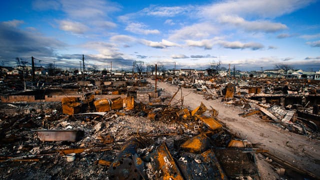 Hurrikan Sandy richtete an der Ostküste der USA im Jahr 2012 erhebliche Schäden an