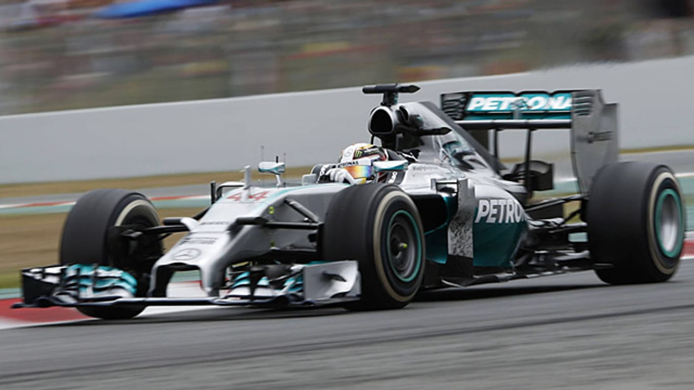Nach seinem Geschmack zu oft allein auf weiter Flur: Mercedes-Pilot Lewis Hamilton