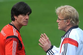 Bundestrainer Joachim Löw (li.) und sein Chefscout Urs Siegenthaler.