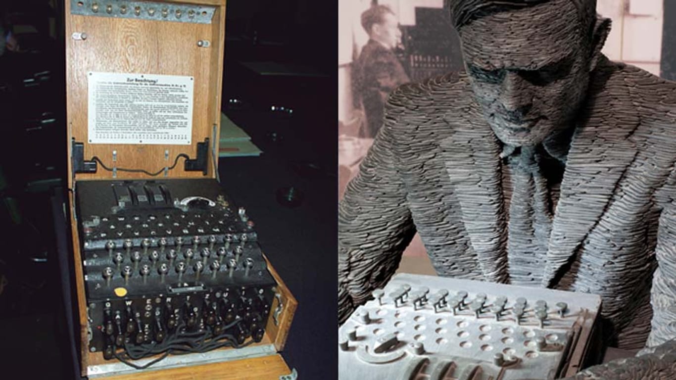 Im Museum: Alan Turing und die deutsche Verschlüsselungsmaschine Enigma