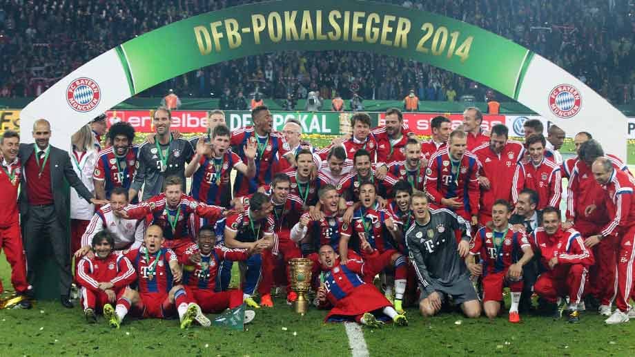 Platz 4: Der FC Bayern hat einen Wert von etwa 1,375 Milliarden Euro. In der Saison 2013/14 waren sie Deutscher Meister, DFB-Pokal-Sieger, Champions-League-Sieger und Deutscher Superpokalsieger. 2013/14 waren sie Meister, Pokalsieger, Champions-League-Teilnehmer, Klub-Weltmeister, und UEFA-Supercup-Sieger.