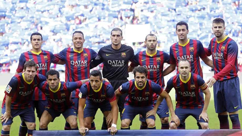 Platz 2: Der FC Barcelona hat einen Wert von etwa 1,923 Milliarden Euro. In der Saison 2013/13 waren sie spanischer Meister. 2013/14 konnten sie den spanischen Superpokal gewinnen.
