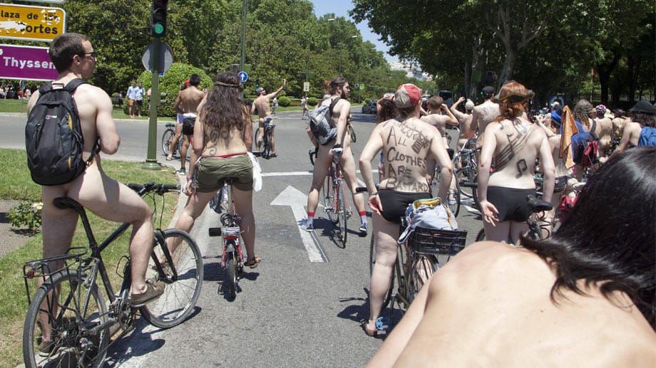 In Madrid durften die Nacktrodler 2013 noch ihrer Leidenschaft nachgehen.