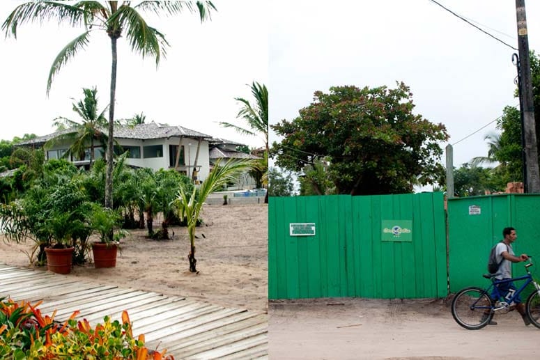 Das DFB-Luxus-Quartier Campo Bahia: Einheimische brauchen eine Sondergenehmigung, um ihre Häuser zu erreichen.