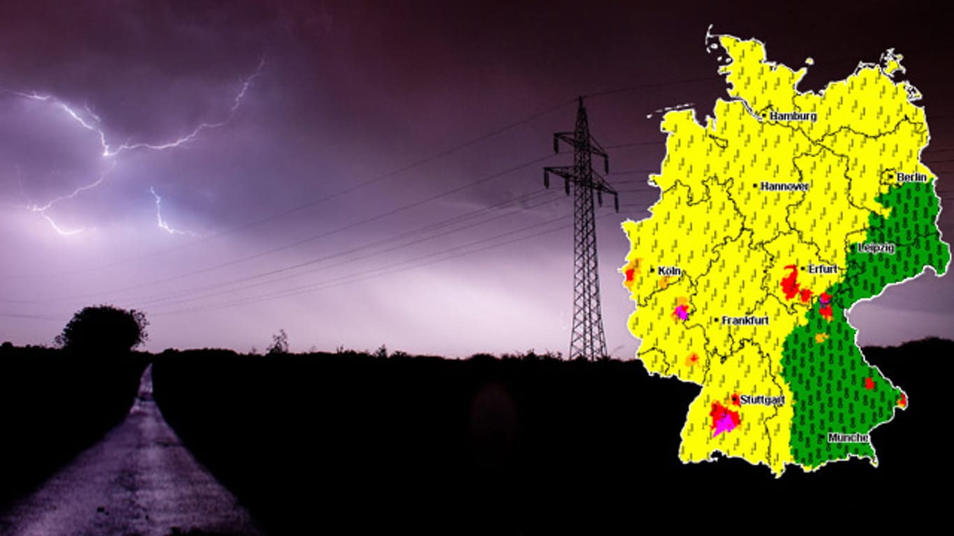 Blitze über Hildesheim: Die Unwetterzentrale warnt vor neuen schweren Unwettern