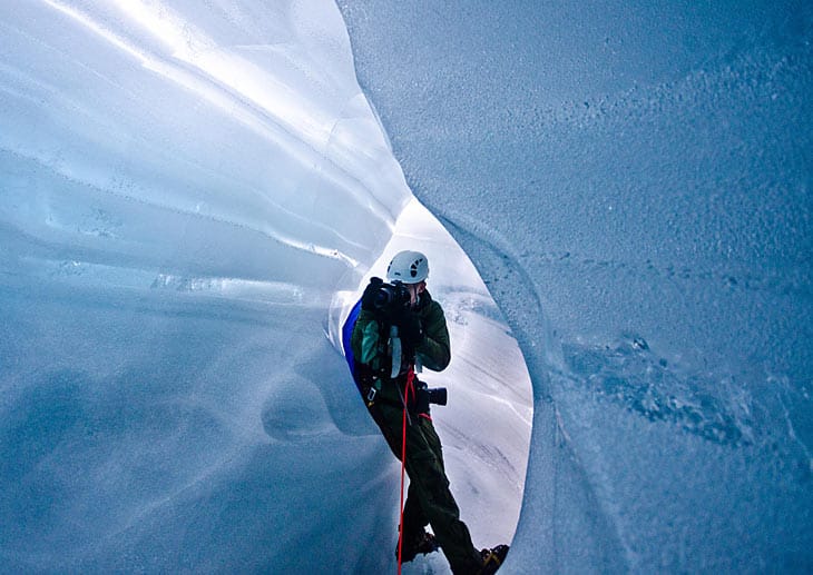 Das unvergessliche Erlebnis mit der Kamera festhalten: Der Folgefonna-Gletscher lässt auch das Fotografenherz höher schlagen.