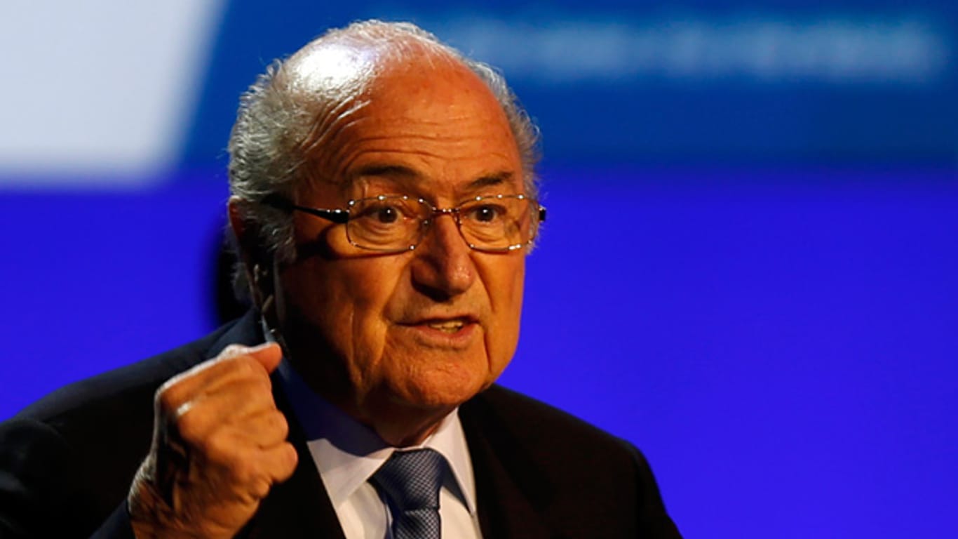 Sepp Blatter in Sao Paulo