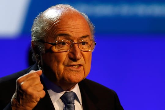 Sepp Blatter in Sao Paulo