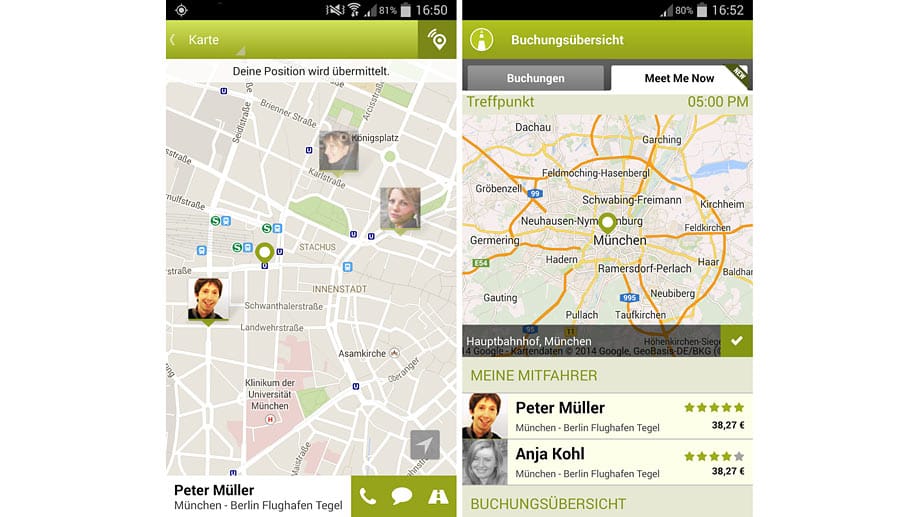 Für Langstrecken sind Taxis sicherlich zu teuer. Hier empfiehlt sich zum Beispiel die App mitfahrgelegenheit.de.