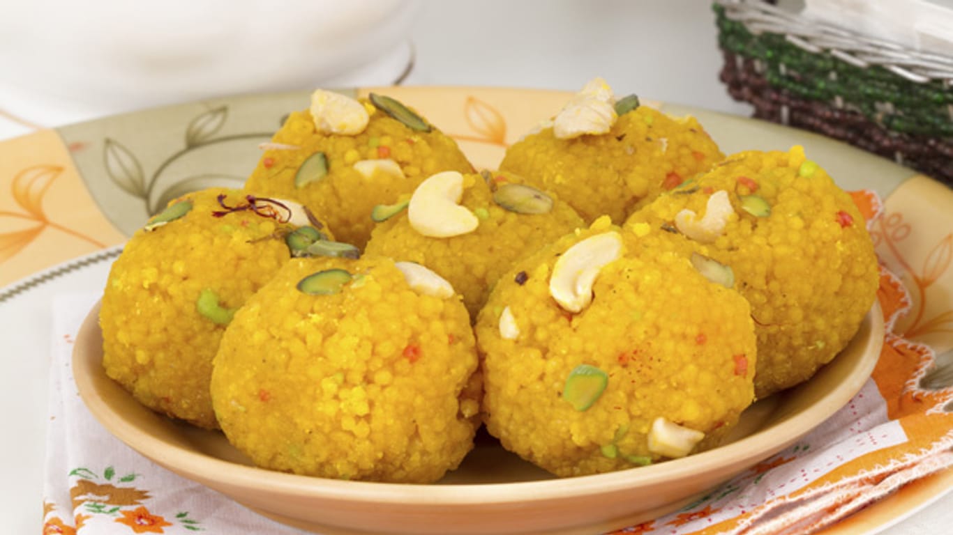 Laddu ist eine exotische Süßspeise aus Indien, die zwar kalorienreich aber auch gesund ist