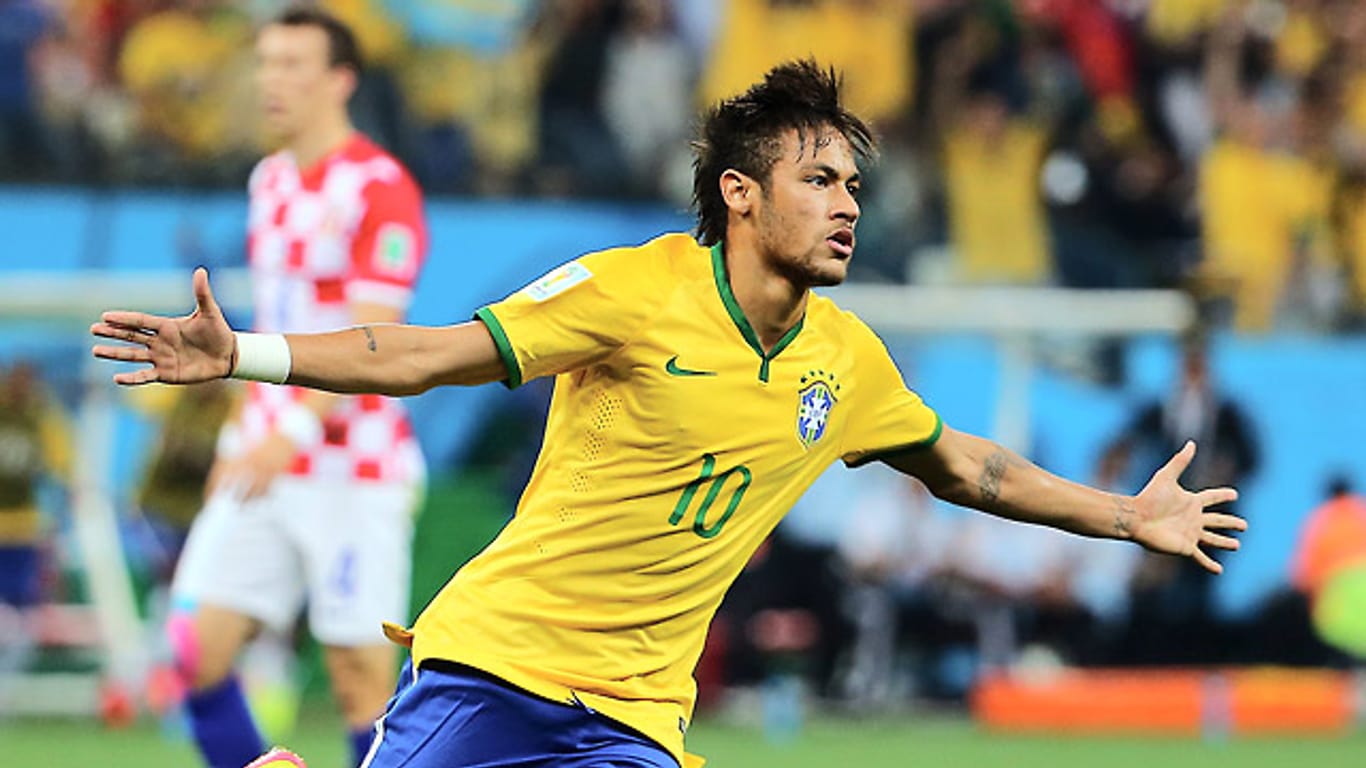 Superstar Neymar schießt Brasilien zum Sieg.