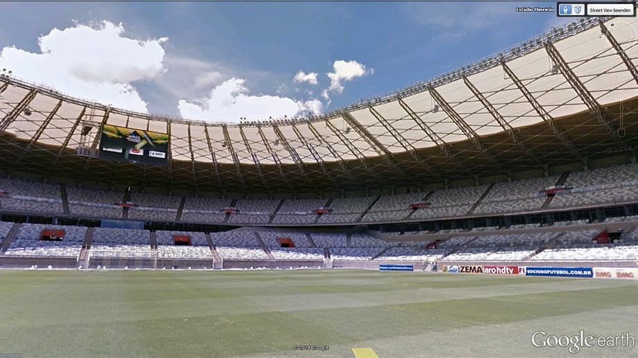 Street-View-Ansicht des "Estádio Mineirão" in Belo Horizonte