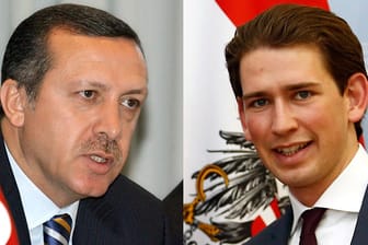Türkischer Ministerpräsident Erdogan, Österreichs Außenminister Kurz