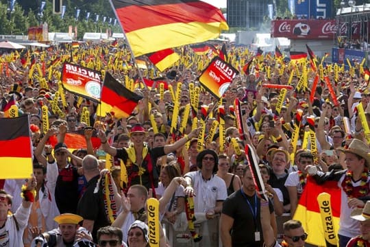 Deutsche Fans in Berlin
