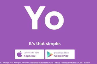 Yo ist eine simple App - und doch eine Million Dollar wert.
