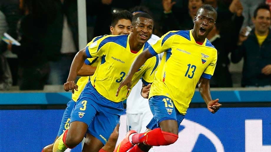 Ecuadors Nummer 13 Enner Valencia ist der Matchwinner gegen Honduras in Curitiba.