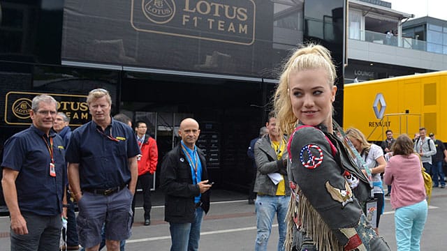 Larissa Marolt beim Formel-1-Rennen im österreichischen Spielberg.