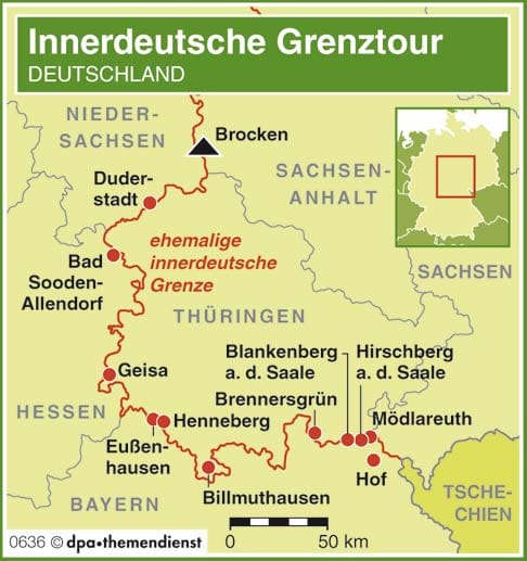 Der südliche Teil der innerdeutschen Grenztour lohnt sich, ist aber auch anstrengend.