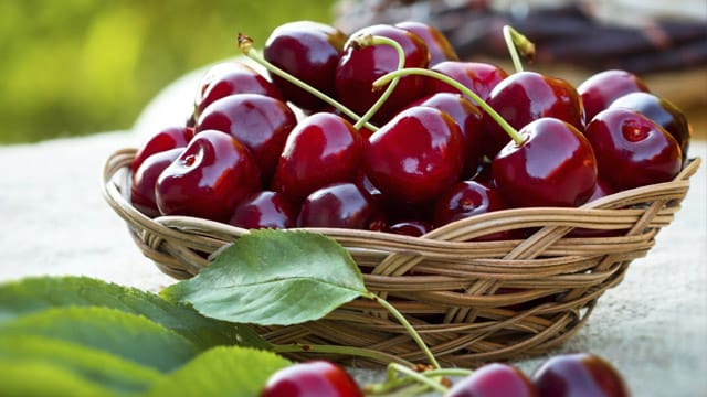 Kirschen schmecken herrlich süß. Nur das Entkernen kann lästig sein. Kirschen schmecken herrlich süß. Nur das Entkernen kann lästig sein.