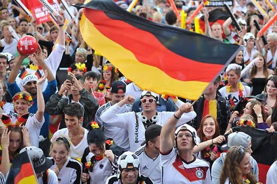 Auf der Fanmeile