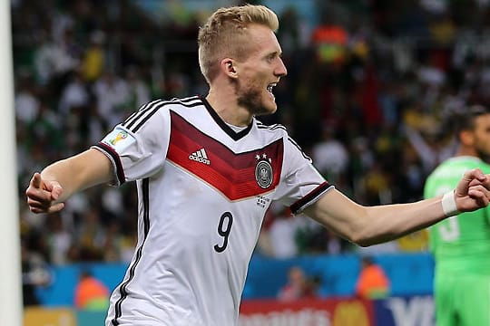 André Schürrle feiert das goldene Tor gegen Algerien.